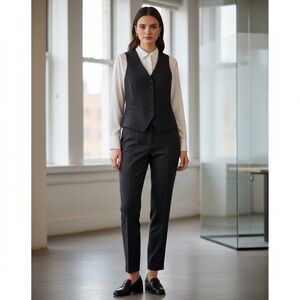 Talbots Women’s Size 18W Petite Wool Pinstripe Dress Vest